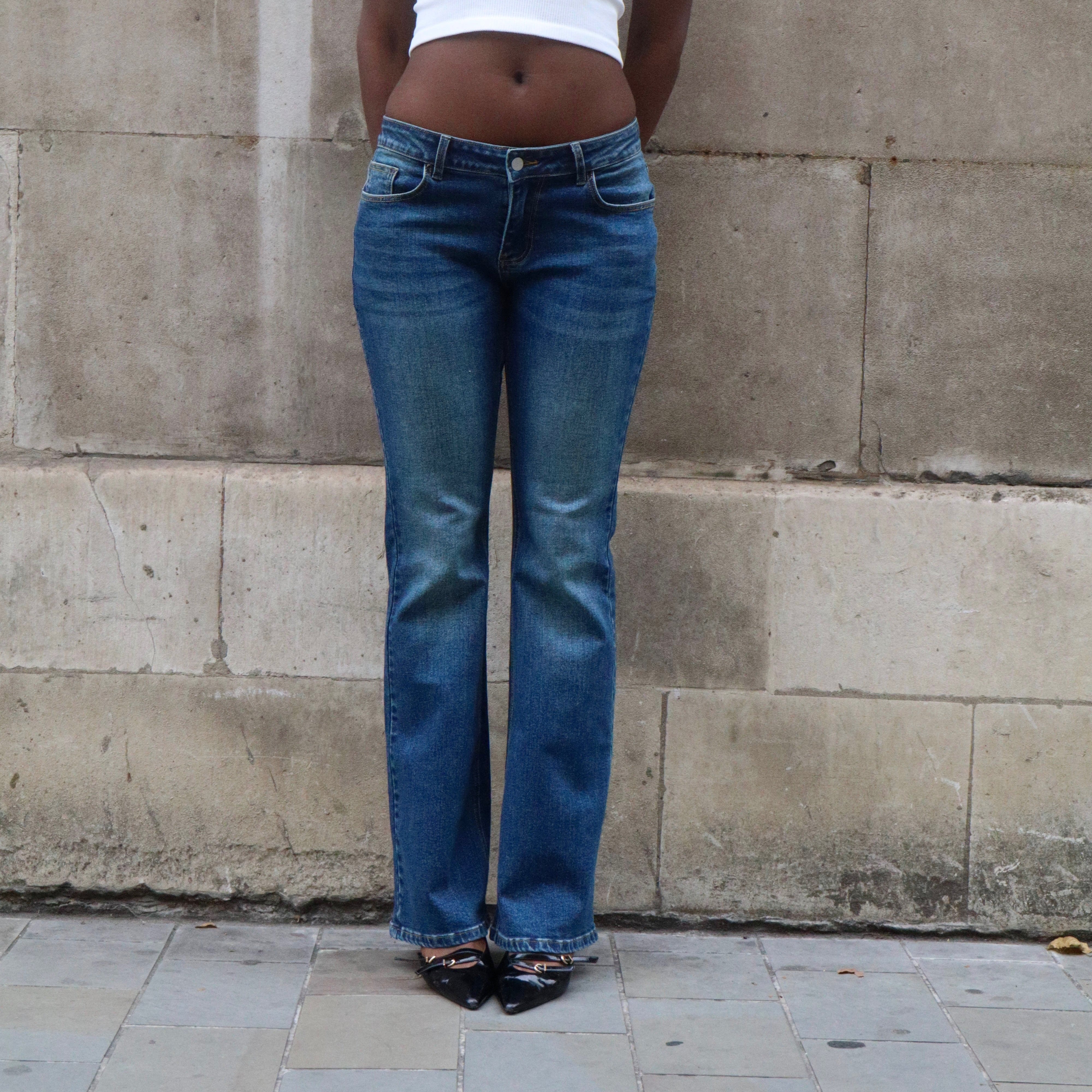 Blue Flared Low-Rise - Tall Girl Collection