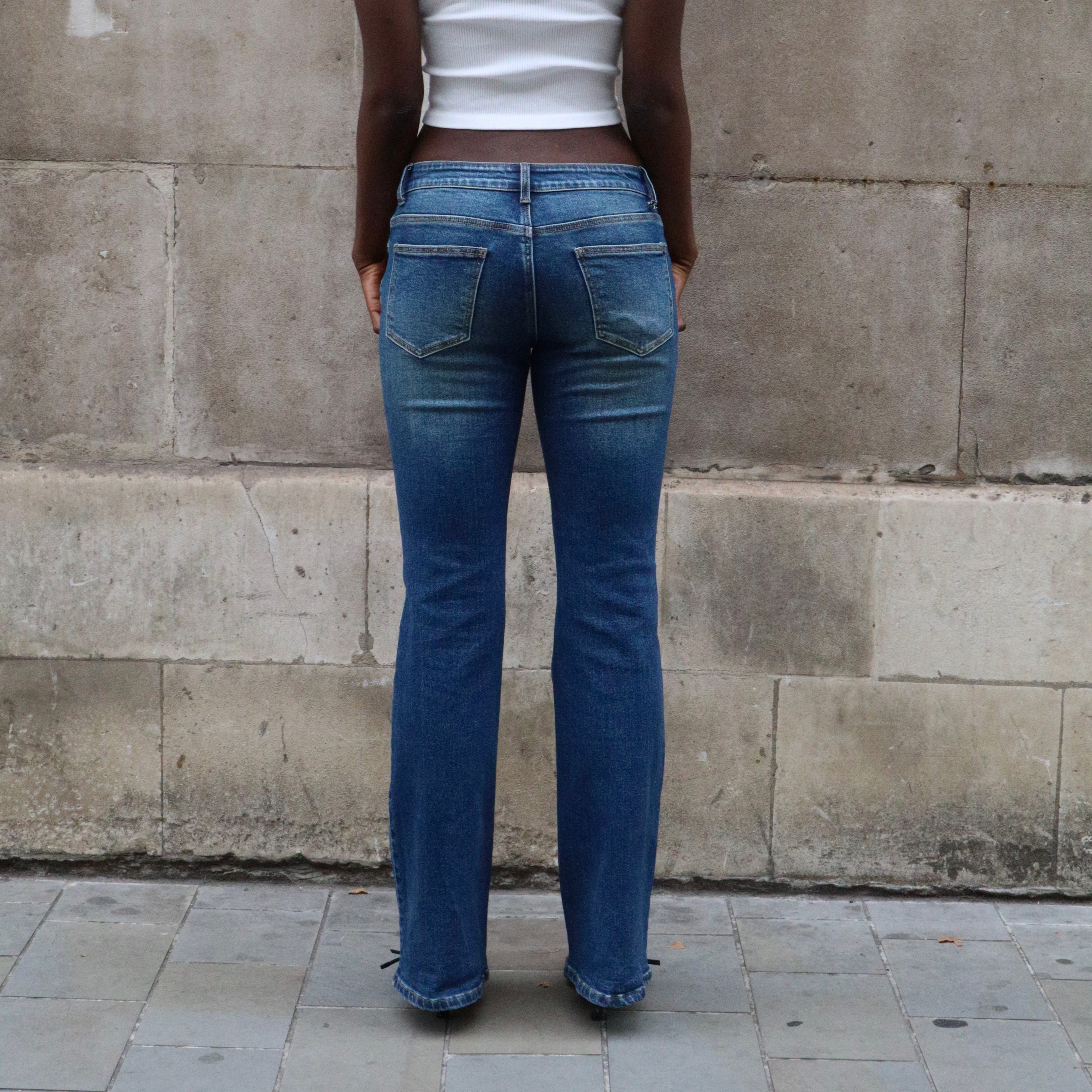 Blue Flared Low-Rise - Tall Girl Collection